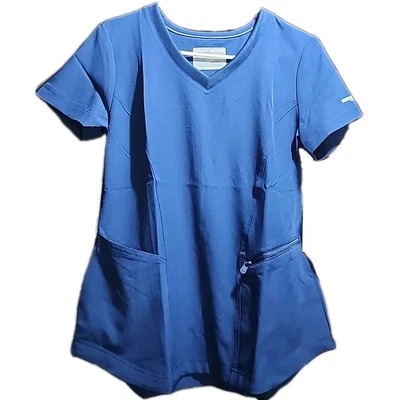 Skechers By Barco V Neck Scrubs  Women’s LARGE Stretch Navy Blue - Image 1 of 2