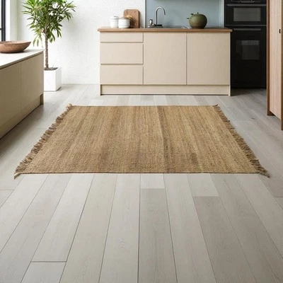Natural Jute Area Rug - Stylish & Sustainable Floor Mat for Modern Homes - Image 1 of 4