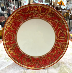 Versace Rosenthal - Medusa Garland Red - Dinner Plate 11" - Store Sample - Picture 1 of 4