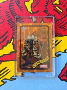 Sabretooth- Orange Lava SSP/25- 2025 Topps Marvel Chrome #92- X-Men- Color Match - Picture 1 of 2
