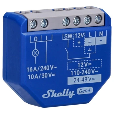 Shelly 1 GEN4 Smart Switch Relay Zigbee Matter WiFi Bluetooth 1 Channel 16A - Image 1 of 4