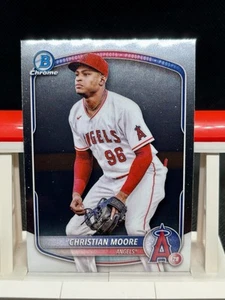 2025 Bowman Christian Moore Chrome Prospects #BCP-107 Angels - Picture 1 of 2
