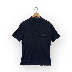 Ralph Lauren Black Label Short Sleeve Navy Blue Polo Shirt Men's Size M Medium - Picture 1 of 7