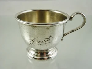 TAZZA NEONATO CON BORDO ARROTOLATO LISCIO DI VIKING PLATE CANADA "JUDITH" - Foto 1 di 6