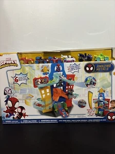 Disney Junior Marvel Spidey and his Amazing Friends 6 Vehicle 24” Race Track - Picture 1 of 13