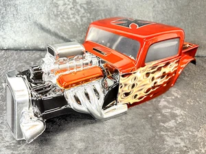 CUSTOM PAINTED 1/8 RC TRUCK BODY TRAXXAS E-REVO 3.3 2.0 SUMMIT RAT ROD 3410-00 - Picture 1 of 10