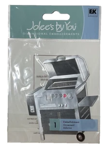 Gas BBQ Grill~Dimensional Scrapbook Sticker Embellishment~Jolee's By You~VTG~New - Picture 1 of 2