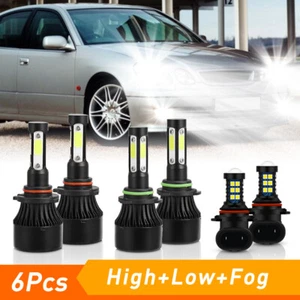 6000K LED Headlight High Low Beam Fog Light Bulbs For 98-05 LEXUS GS 300 400 430 - Picture 1 of 12