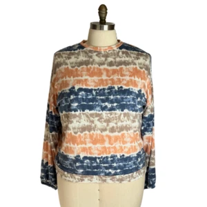 Women’s Plus Size Tie-Dye Multi-Colored Striped Spring Top - Size 3X - New! - Picture 1 of 7