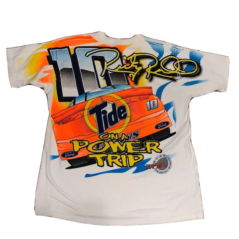 VTG Ricky Rudd TIDE Chase Brand NASCAR All Over Print T-Shirt Power Trip Cup XL Cover