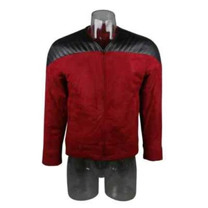 The Next Generation Capitán Picard Duty Uniforme Chaqueta TNG Disfraz Rojo - Imagen 1 de 11