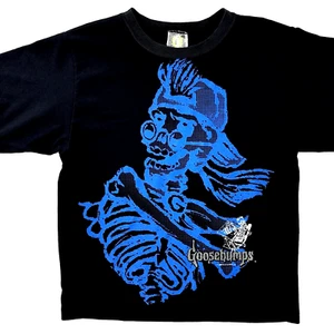 Vintage Rare OG 1996 Goosebumps Blue Skeleton T-Shirt Sz Small - Bild 1 von 12