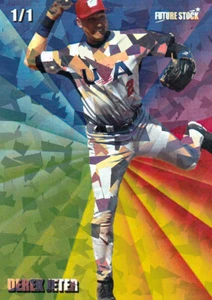 Future Stock Derek Jeter USA New York Yankees Refractor Limited Edition 1/1 - Picture 1 of 4