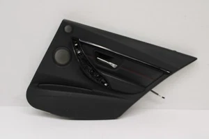 Rear Right Leather Door Panel Card Black W/Red Stitches Trim OEM BMW F30 2012-18 - Picture 1 of 21