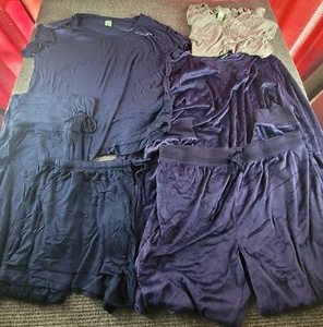 Honey Dew Pajams Set Womens 2XL Blue 3 Pc Purple 2 Pc Lot Nwot Sleepwear - Picture 1 of 11