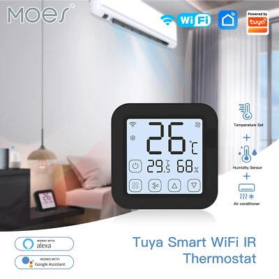 MOES WiFi IR Smart Air Conditioner Remote Controller LCD Touch Screen Thermostat - Image 1 of 4