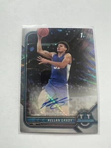 2021-22 Bowman U Auto 1st Bowman Wave Refractor Kellan Grady 019/199 BCPA-KG - Picture 1 of 1