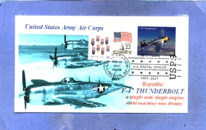 F-47N THUNDRBOLT Republic Aircraft Photo Cachet Aviation # 3913, Pictorial PM - Picture 1 of 1