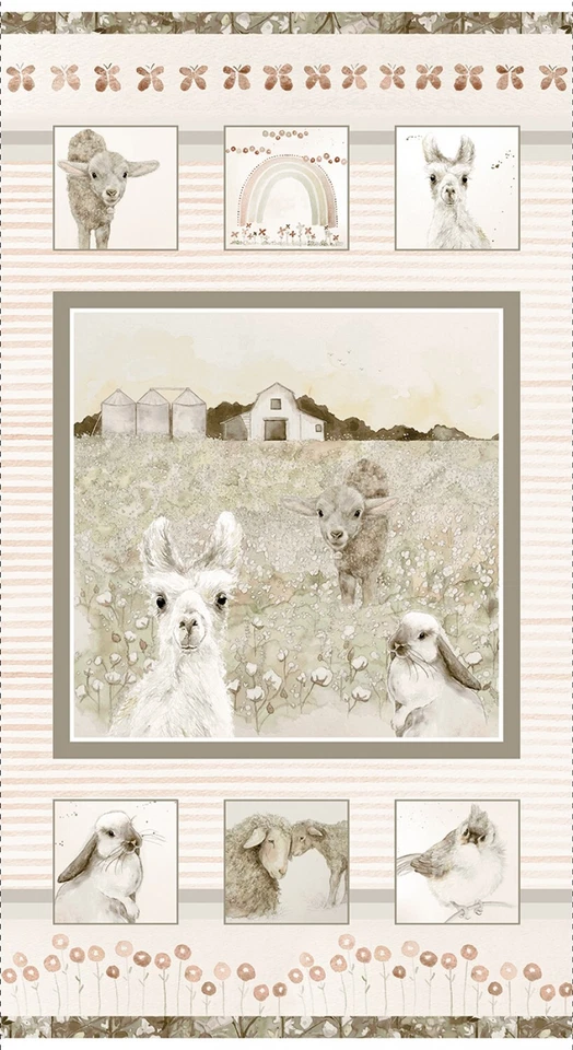 Panel You are Loved 24 x 43 pulgadas de alto estampado de algodón Henry Glass Foto 1 de 1