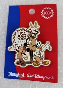 DISNEY CAST MEMBER OLYMPIC 2004 ~ MICKEY, GOOFY & DONALD PIN ~ KOSTENLOSER VERSAND! - Bild 1 von 5