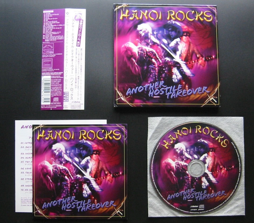 HANOI ROCKS Another Hostile Takeover +1 JAPÃO LTD MINI-LP CD OBI Michael Monroe - Imagem 1 de 1