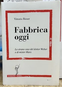 (Sociologia) V. Rieser - FABBRICA OGGI - I EDIZIONE - Sisifo 1992 - Imagen 1 de 1