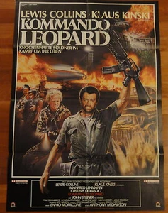 Klaus Kinski KOMMANDO LEOPARD Lewis Collins Plakat - Imagen 1 de 1