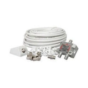 Skytronic SKY122763 Satellite Coaxial Splitter 15m Extension Multi Room Kit Nuevo - Imagen 1 de 1