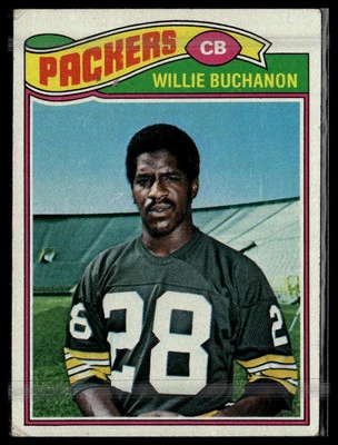 1977 Topps #402 Willie Buchanon - Image 1 of 2