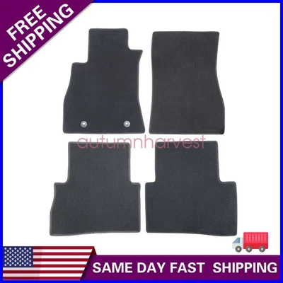 Alfombrillas de terciopelo delanteras y traseras negras 4 piezas nuevas para Nissan Juke 2011-2017 Foto 1 de 4