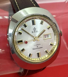 E.R.C. STARMASTER VINTAGE UHR watch Datum Handaufzug 50s 60s 70s - Picture 1 of 9