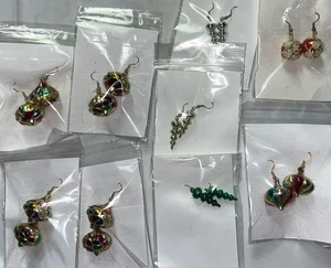 Konvolut Weihnachten Ohrringe Ohrstecker 9 Paar - Bild 1 von 6