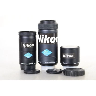Nikon Fun Lens Set 20mm / 90-120mm / 400mm - Fisheye + Tele + Makro - Soft Optik - Bild 1 von 4