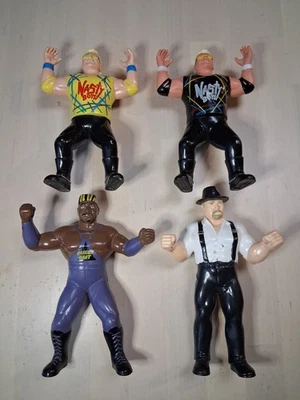 4 figuras de lucha libre vintage WCW OSFTM Toymakers Nasty Boys Harlem Heat Big Bubba Foto 1 de 4