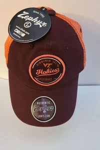 Gorra gorra Virginia Tech Snapback granate naranja malla nueva con etiquetas con licencia NCAA - Imagen 1 de 5