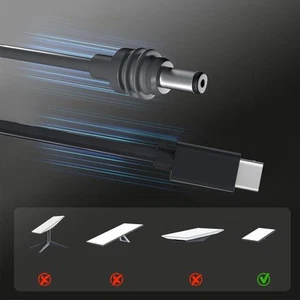 Kabel zasilający USB C do prądu stałego 33FT IP68 wodoodporny 18AWG gumowy miedź typ C - Zdjęcie 1 z 22