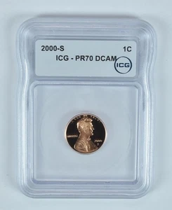 2000-S Lincoln Memorial Cent PR70 DCAM ICG *2728 - Picture 1 of 5
