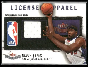 2003-04 Fleer Elton Brand #LA-EB MEM Licensed Apparel Game Worn /300 Clippers - Picture 1 of 2