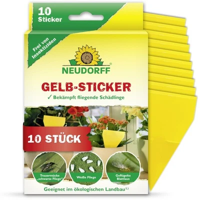 Neudorff Gelbsticker Trauermücken Gelbstecker Fruchtfliegen Falle - Bild 1 von 4