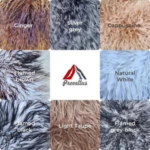 Premium Langhaar Island Schaffell Schaffelle Fell Lammfell Natur lockig curly - Bild 1 von 61