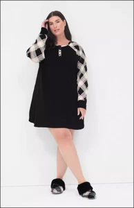 Lane Bryant Comfy Cotton Henley Sleepshirt Size 22/24 NWT - Picture 1 of 3