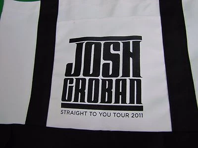 Josh Groban Canvas Totebag Bag Tour 2011 Straight to You Tote NEW - Image 1 of 2