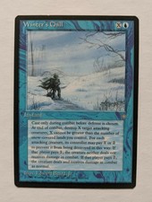 MTG - Winter's Chill - Rare Blue Instant from Ice Age - Reserved List