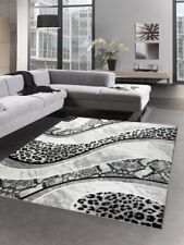 Alfombra modernas alfombra de la sala leopardo gris negro 