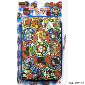 Yokai Watch Nintendo 3DS XL LL Exclusive Pouch Medal Pattern Blau Japan - Bild 1 von 3