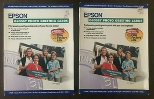 Epson Glossy Photo Inkjet Grußkarten, 8,5" x 11", 40 Karten/40 Umschläge - Bild 1 von 3