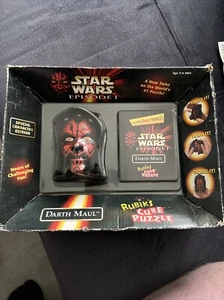 Star Wars Rubiks Cube Puzzle Episode 1 Darth Maul Boxed Sealed 1999 Vintage - Picture 1 of 3