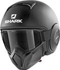 SHARK Jethelm STREET-DRAK Blank Mat HE3306 KMA mit Brille und Helmmaske M 57/58