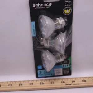(3-Pk) Feit Electric Bi-Pin Base LED Light Bulb White 5000K 35W 120V GU10 - Picture 1 of 4