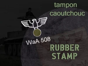 RUBBER STAMP TAMPON CAOUTCHOUC EAGLE GRENAD M24 . 4CM . jeep willys - Picture 1 of 4
